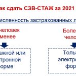 SZV-STAZH for 2021 - form and sample